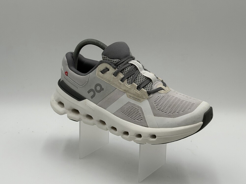 On Cloud Cloud Runner Women Size 8 Sneakers Gray White Shoes Comfort